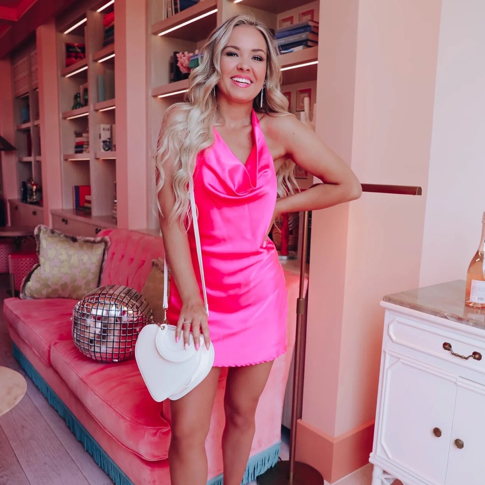 Whiskey Darling Arielle Satin Halter Slip Dress